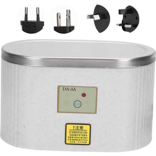 600ml Mini Ultrasonic Denture Cleaner Jewelry Eyeglasses Stainless Steel Cleaning Machine Braces Supports