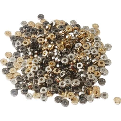 6x2MM Wholesale 100pcs Small Round CCB Beads Silver Plated CCB Square Beads Spacer Beads Plastic Spacer Loose Beads DIY