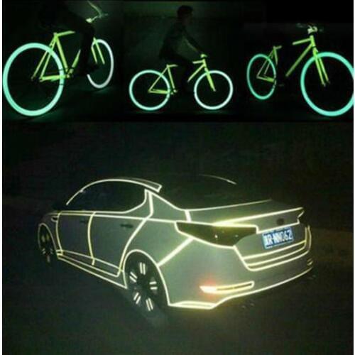 Adeeing 1cm*5m Car-styling Night Magic Reflective Tape Car Sticker Warning Decals Motorcycle Decorative Strip Waterproof Sticker