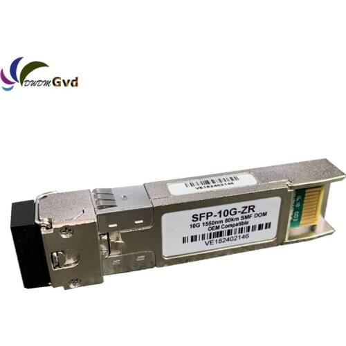 Arista Networks SFP-10G-ZR Compatible 10GBASE-ZR SFP+ 10G 1550nm 80km DOM LC SMF Transceiver Module