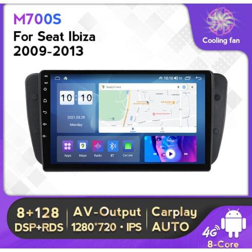 Android 10 6+128G Car Radio Stereo Receiver For Seat Ibiza 6j 2009 2010 2012 2013 GPS Navigation Audio Multimedia Player 4G Lte