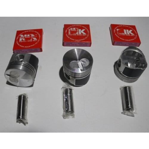 For Yanmar 3D72E 3TNE72 3TNA72 rebuild kit PISTON + RING + cylinder head GASKET