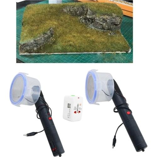 Flocking Machine Static Grass Master Applicator Kit Fit for DIY Scenic Modelling Construction Sand Table