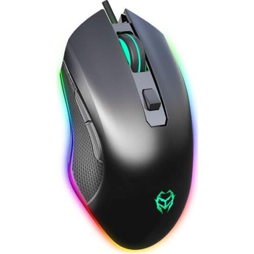 G530RGB Wired Gaming Mouse Wired USB Luminous Mouse Game Macro Programming 6400 DPI Wired Optical Gamer Mouse