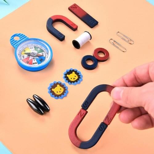 Toy Magnet Weak Magnetic Educational Sturdy Magnetic Teaching Toys Kit Physics Science Experiment Tool for Kids