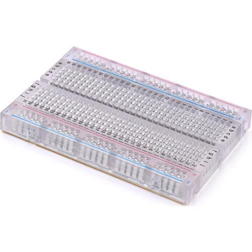 Quality mini bread board / breadboard 8.5CM x 5.5CM 400 holes Transparent