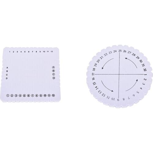 Round Beading Cord Disc Disk Braiding Plate DIY Braided 100mm X 8mm