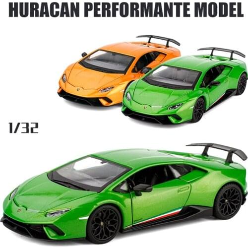 Bburago 1:32 LAMBORGHINI HURACAN Acoustic Light Control Acrylic Transparent Cover Model Alloy Car Alloy Model Collection Gift