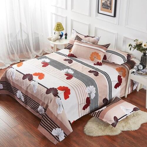 Sheets single piece of sanding thickened skin-friendly simple student dormitory sheets double twill bedding cartoon sheets