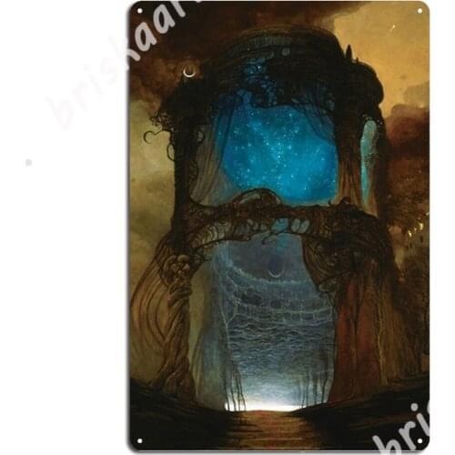Untitled (Portal), By Zdzisław Beksiński Metal Signs Classic Garage Decoration Home pub Tin sign Posters