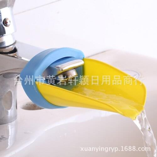 Cute Color Faucet Extender Extending Hand Washing Auxiliary Guiding Gutter Kids Child Baby Water Chute Extender