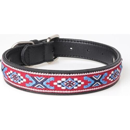 12PCS / LOT Fashion Leather Dog Collars Personalized Outdoor Adjustable Pet Collar Dog Accessories