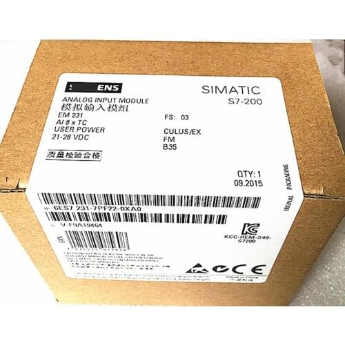 New 8 Thermocouple Input 16Bit Thermocouple Temperature Module EM231-TC8 Compatible With s7-200 Replace 6ES7231-7PF22-0XA0