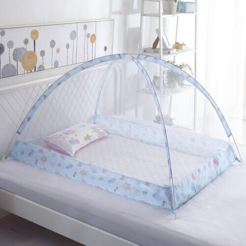Portable Folding Baby Bed Children Mosquito Net Tent Kids Summer Cradle Bed Crib Sleeping Anti Mosquito Mesh Sleeping Cushion