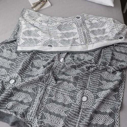 Yarn Home Bedding Blankets Summer Air-Condition Quilt Toddler Plaid Bedspread Picnic Camping Blankets