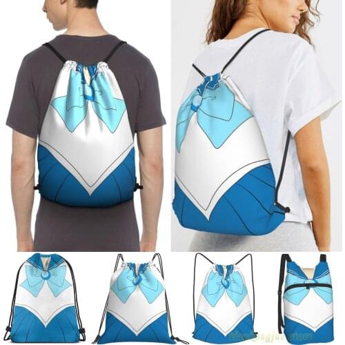 Sailor Mercury - Easy Cosplay! Men Outdoor Travel Gym Bag Waterproof Drawstring Backpack Women Fitness Swimming Bag