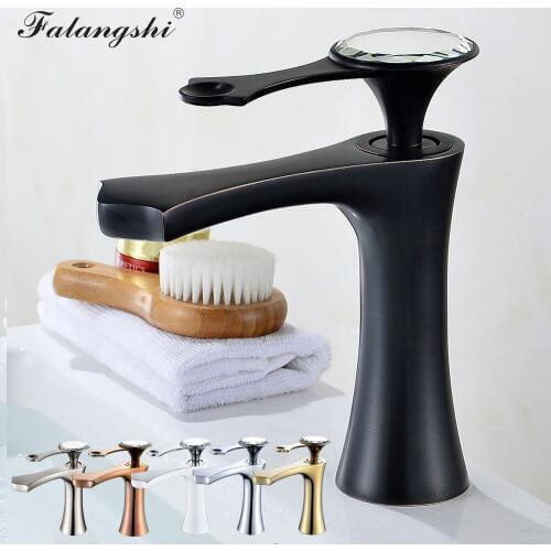 Basin Faucets Multiple Colors Hot and Cold Bathroom Wash Basin Taps Crystal Diamond Vintage Sink Mixer Water Taps Black WB1062