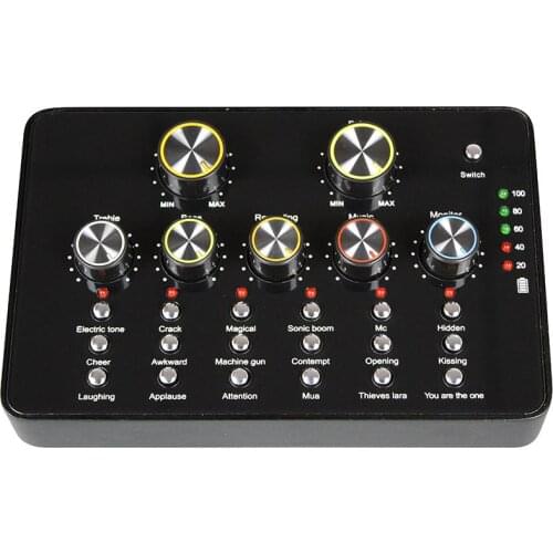 V10 Audio External Sound Card Headset Microphone Webcast mixers Adapter Entertainment Streamer Live Broadcast For Phone Computer