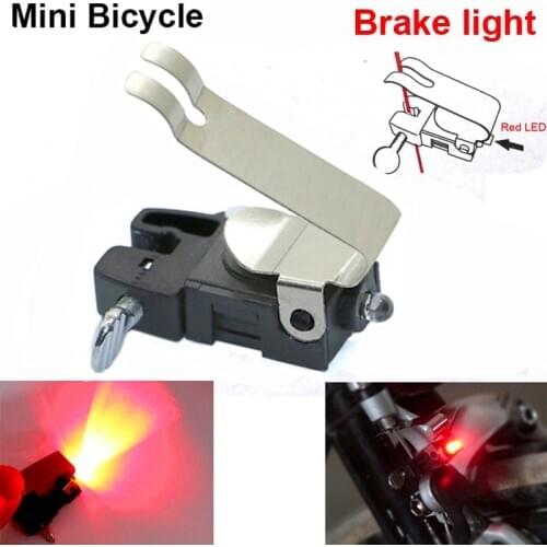 Waterproof Mini V Brake Bike Light Tail Rear Bicycle Light Cycling LED Light High Brightness Waterproof Lamp Cycling Accessories