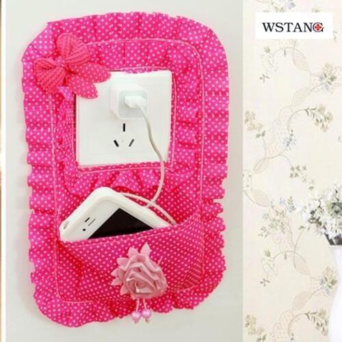 W S H new 2014 Han edition pastoral fabric switch stick with pocket socket set of mobile phone charging partner key bag
