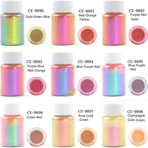 Mirror Chameleons Pigment Pearlescent Epoxy Resin Glitter Magic Discolored Powder Resin Colorant Jewelry Making Tools