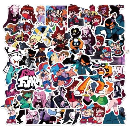 10/30/50Pcs Game Friday Night Funk Graffiti Waterproof Skateboard Travel Suitcase Phone Laptop Luggage Stickers DIY Kids Girl