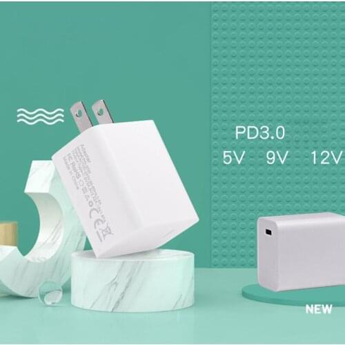 20W USB C Type C PD Fast Charger Power Adapter for Cellphone Tablet PC Mobile Phone Phone 12 Mini Pro MAX 12 11 Xs Xr