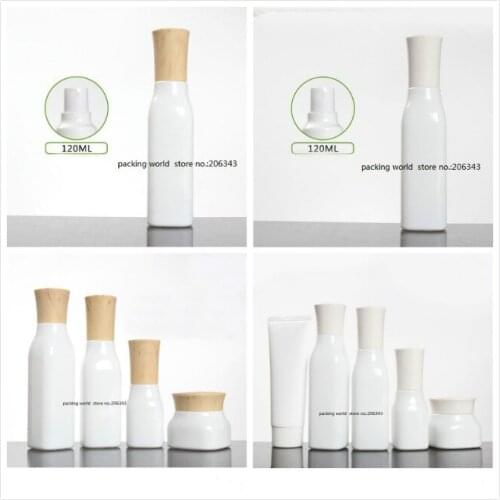 120ml square shape white glass bottle mist sprayer pump for toilet/toner/flower water/perfume skin care cosmetic packing