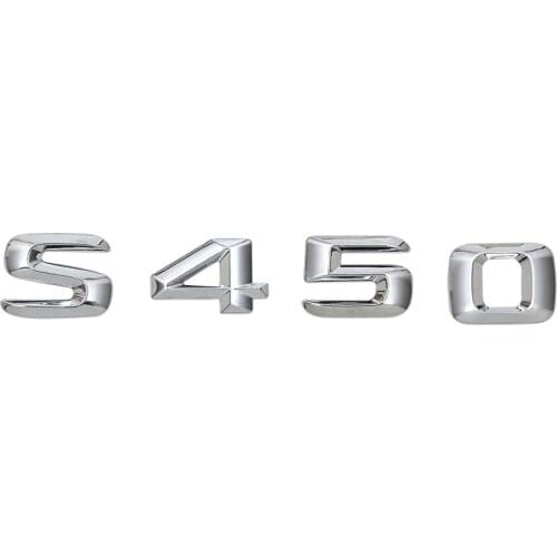 For S Class 220SE W111 W116 W126 W140 W220 W221 W222 S450 Trunk Lid Rear Emblem Badge Letter Decal Car Styling
