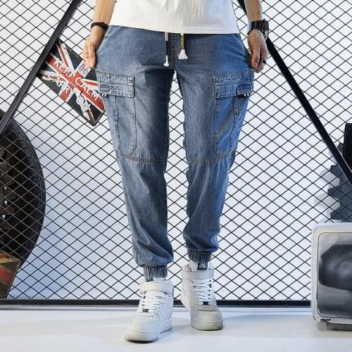 Fardress New mens washed jeans simple mens clothing bottoms fashion