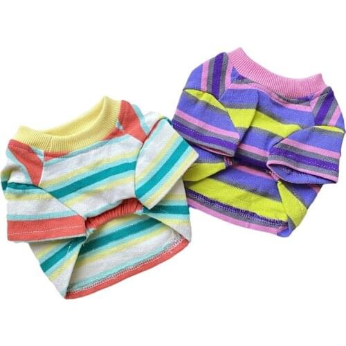 Dog T-shirt Summer Pet Clothes Dog Clothing Cat Chihuahua Yorkshire Costume Bihcon Pomeranian Maltese Poodle Schnauzer Shirt