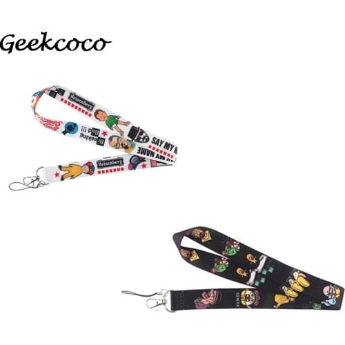J1808 Cartoon DIY Keychains Accessory Mobile Phone USB ID Badge Holder Keys Strap Tag Neck Lanyard
