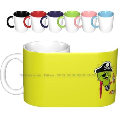 Stumpy The Pirate Ceramic Mugs Coffee Cups Milk Tea Mug Joshua Homme Chris Goss American Band Character Cool Happy Drinking Xxx