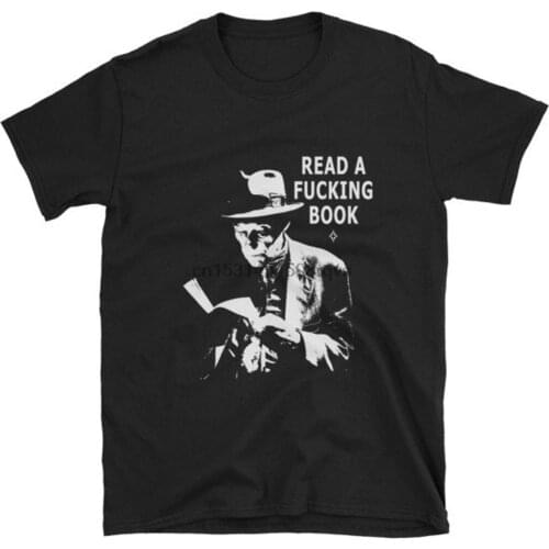 Burroughs Read a Book limited edition classic black tribute t shirt unisex