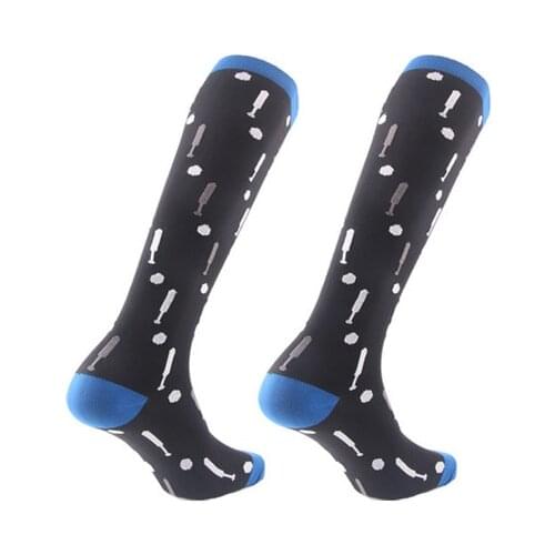 Compression Socks Anti Fatigue Pain Relief 15-20 Mmhg Graduated Knee High Stockings Travel Socks Women Men Comfortable Stripe