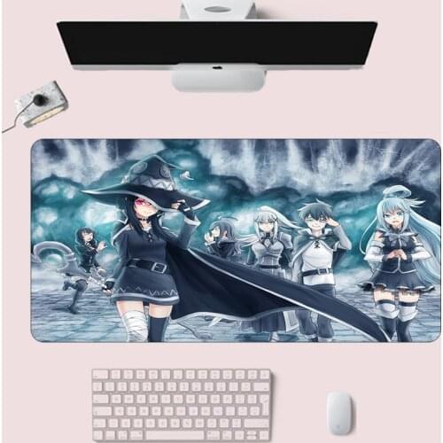 Anime Konosuba Mouse Pad Large Computer Gaming Keyboard Carpet Mousepad Grande Otaku XL Kawaii Desk Office Laptop Rubber Mat
