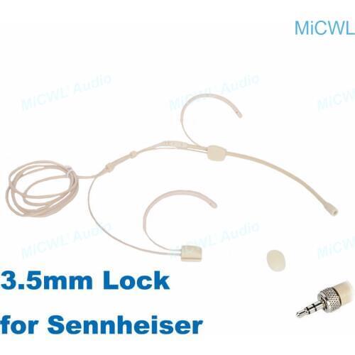 Skin Beige color Headset Head Wearing Microphone for Sennheiser G2 G3 G4 Wireless Beltpack System