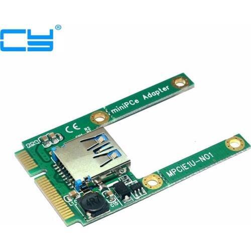 Mini PCI-E PCI-Express pcie pci express Half Height Port to USB 2.0 Adapter Card Mini Card to USB Flash Disk Wifi Wireless