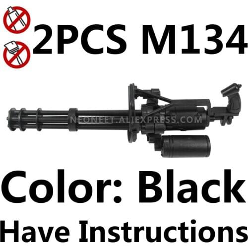 1:6 Assembly 4D Gun Model 1/6 Assault Rifle Gatling Machine Gun M134 Soldier Weapon Plastic Grenade Launcher DAM Toys FLAGSET