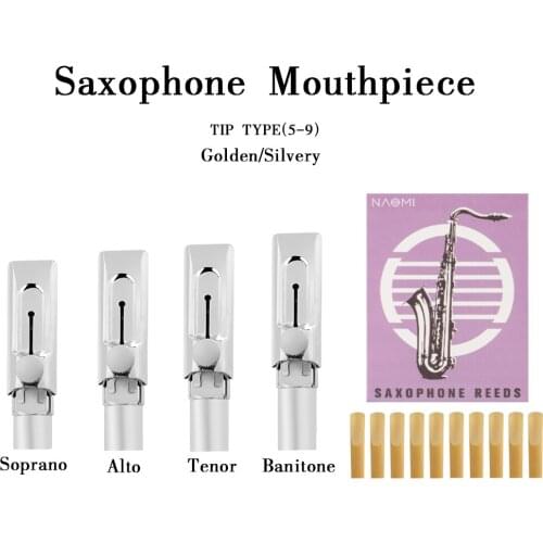 NAOMI Saxophone Mouthpiece Metal Tenor Sax Mouthpiece Metal Mouthpiece For Tenor Saxophone Woodwind Parts Size #5 #6 #7 #8 #9