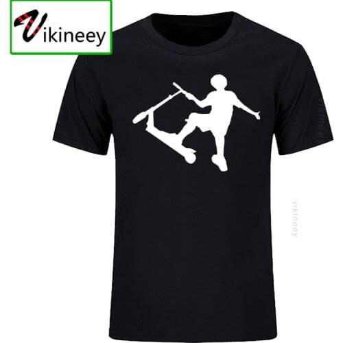 Man T Shirts Stunt Scooter Funny tshirt Cotton Tops Short Sleeve Oversized T-shirt For Men Tee Shirts Clothes