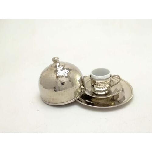 Copper Turkish Arabic Coffee Espresso Cup Set for 1 Copper Espresso Cup Gift Set Turkish Coffee Set, Handmade Turkish Coffee Cup