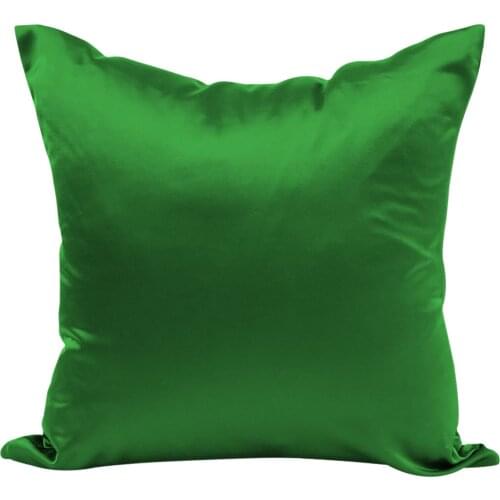 New Fashion Design Home Solid Ice Silk Pillowcase Sofa Pillow Summer Cooling Back Cushion Solid Color Pillow Home Decorative