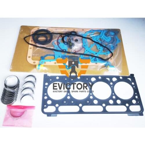 Kubota V2003 V2003DI V2003T full gasket +engine bearing +piston ring set