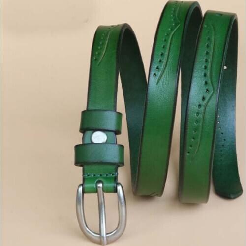 2018 Women belts cow genuine leather pin buckle vintage European and American style top quality new free shipping