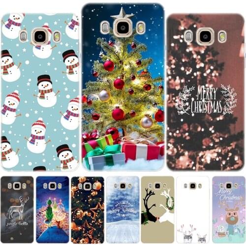 Merry Christmas Soft TPU Case Cover For Samsung Galaxy J3 J7 J8 J4 J6 2018 J2 J5 Prime J3 J5 J7 2015 2016 2017 M10 M20 M30