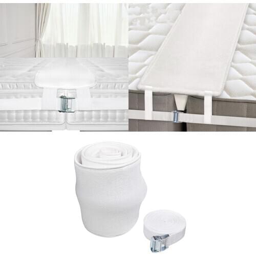 Bed Bridge Mattress Joiner Twin to King Bedding Connector with Adjustable Strap