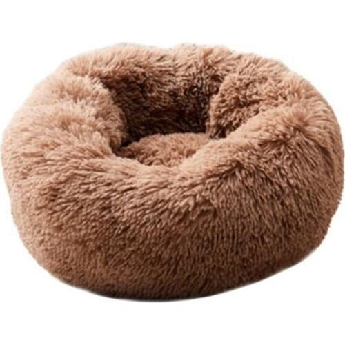 Super soft pet kennel in winter, round warm sleeping bag, plush and portable puppies and kittens mats 46/50/60/70cm