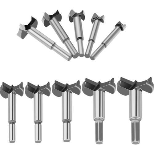 Forstner Wood Drill Bit Self Centering Hole Saw Cutter Woodworking Tools Set 15mm-48mm Carbon Steel Forstner Drill Bits