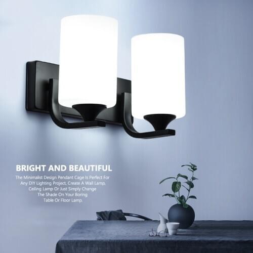 E27 LED Base Wall Lamp Single and Double Head Retro Bedside Reading Lamp Hotel Bedroom Corridor Wall Light Modern Retro Light